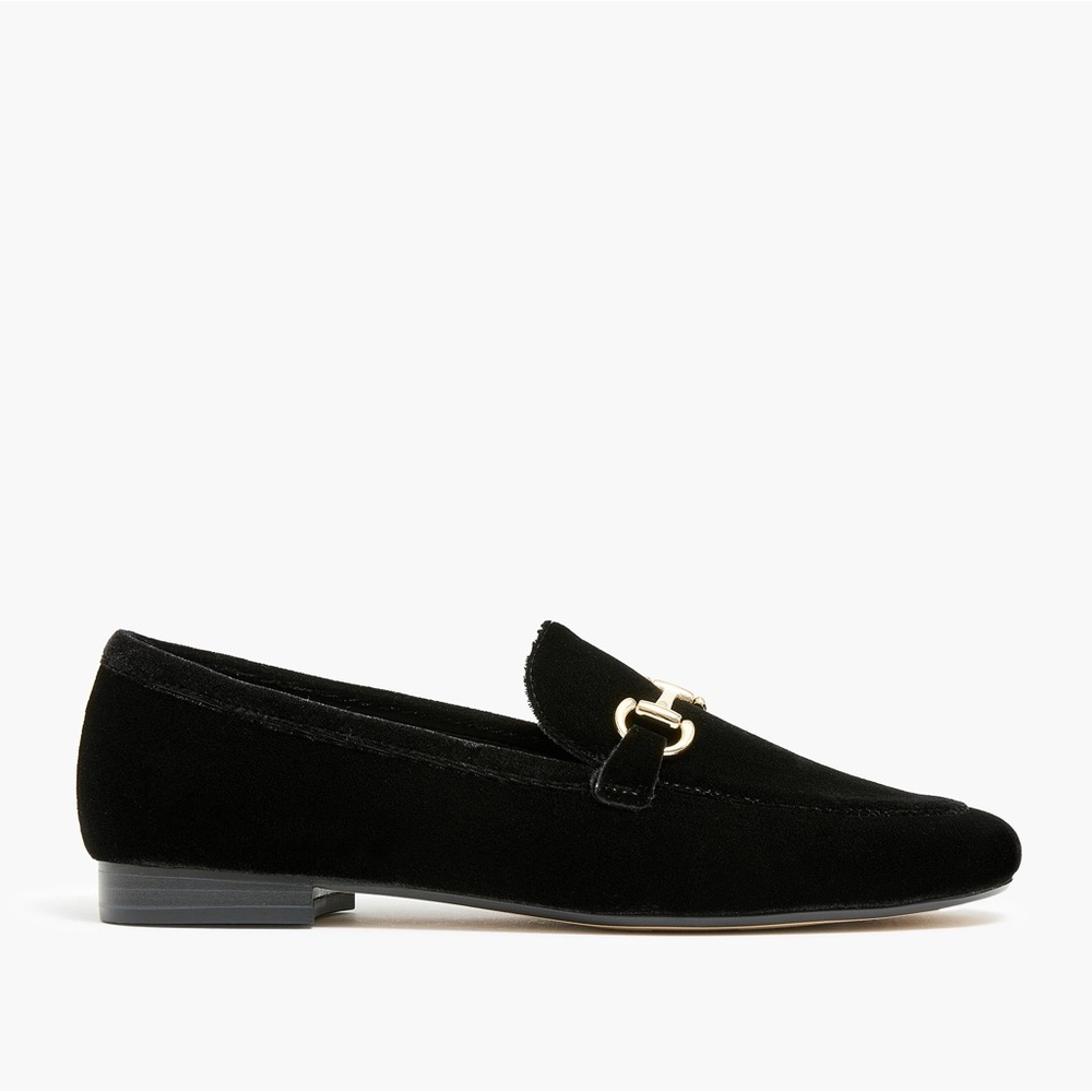 *NIB* J. Crew Velvet Bit Slip-On Loafers / Flats in Black - Picture 3 of 15